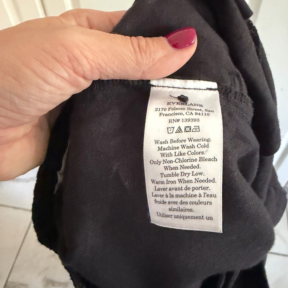 Everlane The Side Button Linen Jumpsuit Size 6 - Picture 10 of 10